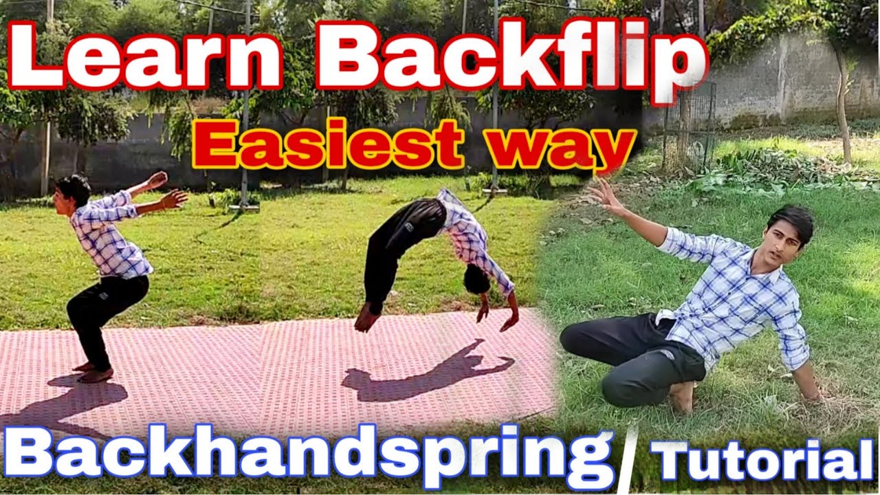 Learn how to backhandspring / backhandspring tutorial in 5 minutes in hindi / by sahil joshi