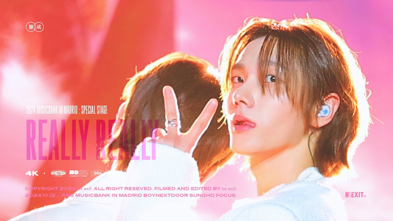 [4K] 241012 KBS MUSICBANK IN MADRID 'REALLY REALLY' - BOYNEXTDOOR 성호 직캠 (SUNGHO) focus