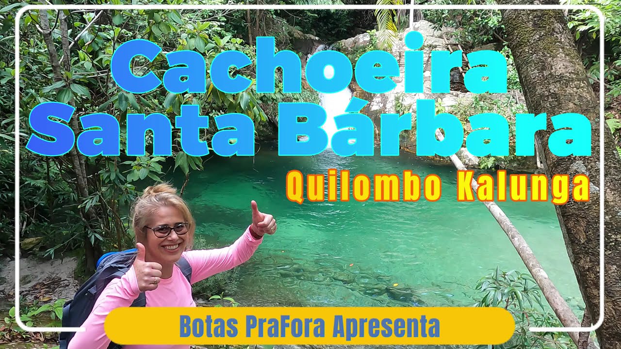 Cachoeira Santa B&aacute;rbara - Quilombo Kalunga