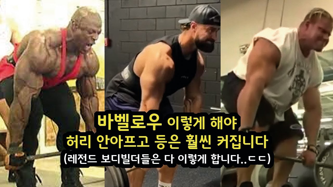 등 운동의 근본, 바벨로우 하는 방법 (진짜 한국에서 아무도 말해준 적 없는 정확한 근거와 이유)