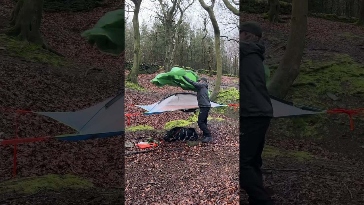 The 2-person Flite. Ideal for Hiking adventures. #tentsile #treetent #hammockcamping #backpacking