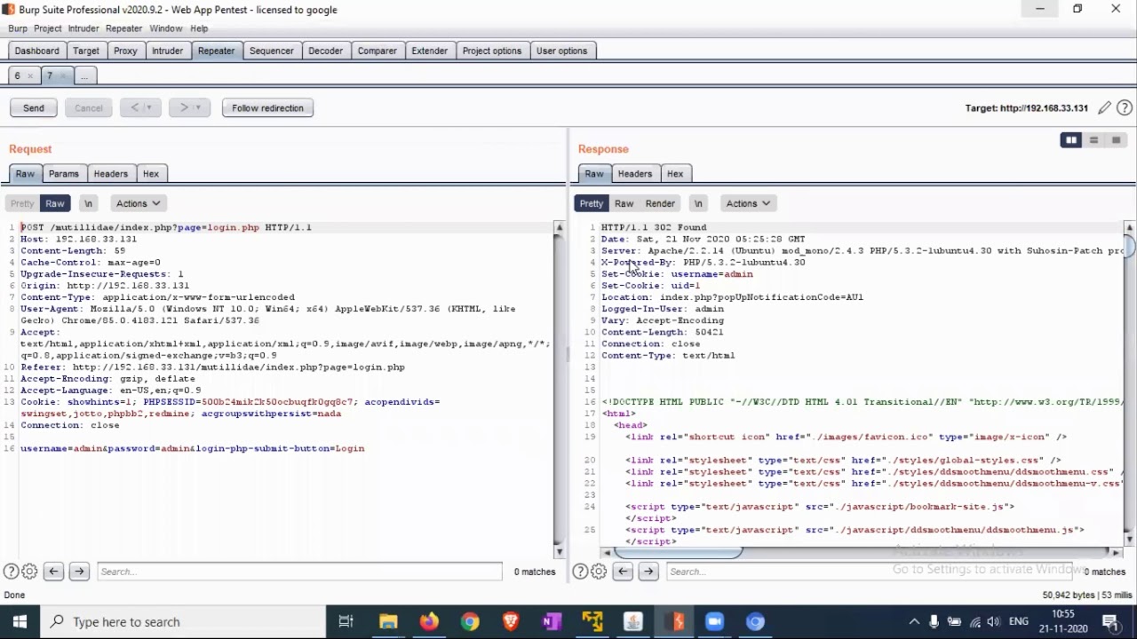 Bypassing authentication schemes // Assessing Authentication Schemes // Web App Penetration