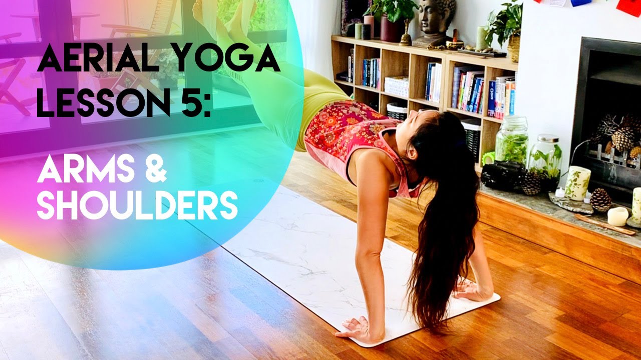 1-hour Aerial Yoga Lesson 5 - Arms & Shoulders | Beginner-Intermediate Class | CamiyogAIR