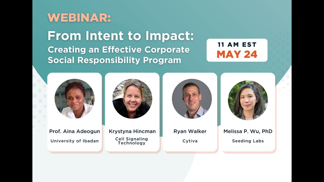 From Intent to Impact: Creating an Effective Corporate Social Responsibility Program