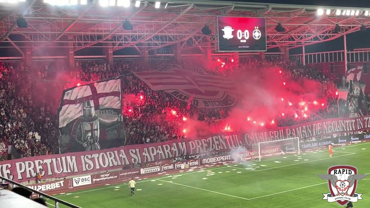 Aici e Giulești... Aici e Infernul Vișiniu !!! Imnul RAPIDULUI + Coregrafia !!! RAPID - fcsb 2-0 !!!