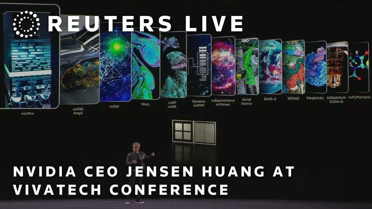 LIVE: NVIDIA CEO gives keynote speech at the VivaTech conference