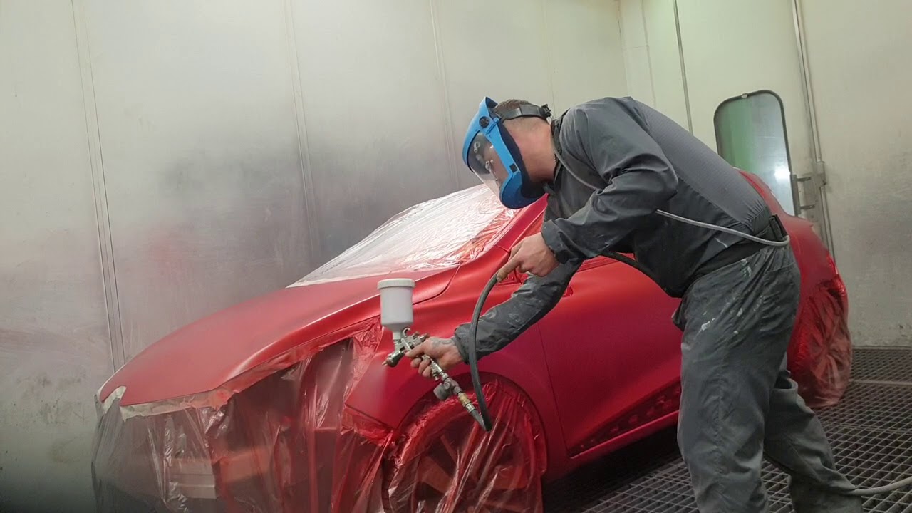 Painting Renault rouge flamme paint code nnp