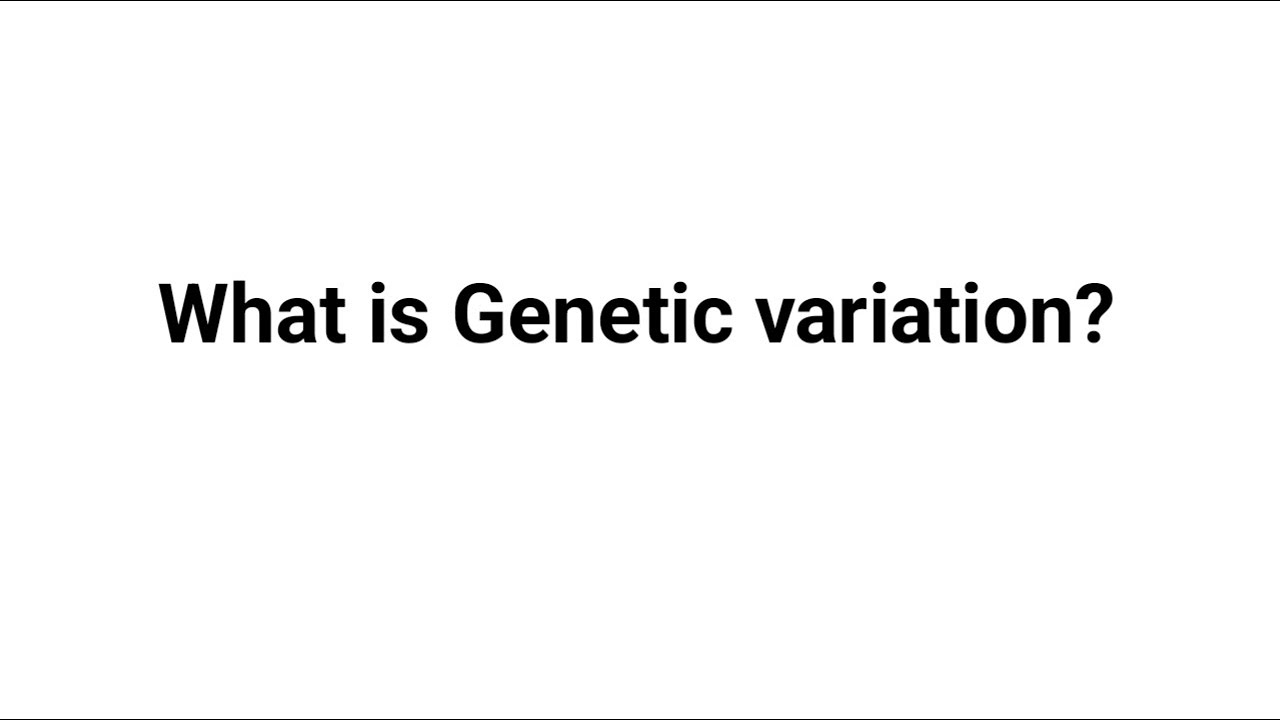 What is Genetic variation ?