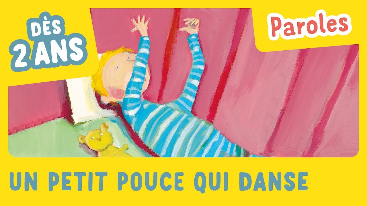 Un petit pouce qui danse avec PAROLES - Mon imagier des amusettes - Gallimard Jeunesse