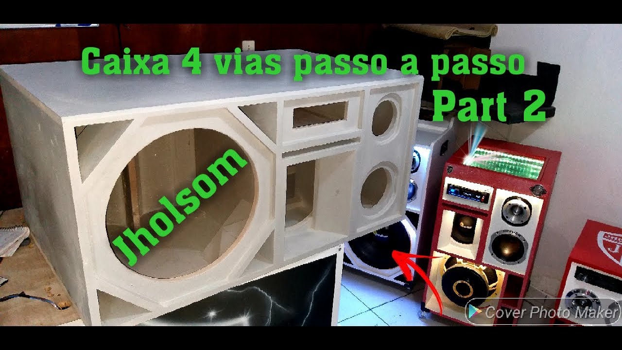 CAIXA 4 VIAS para SNAKE 15 1200 RMS MEDIO 10 TRITON 300 RMS COMO FAZER PASSO A PASSO PARTE 2