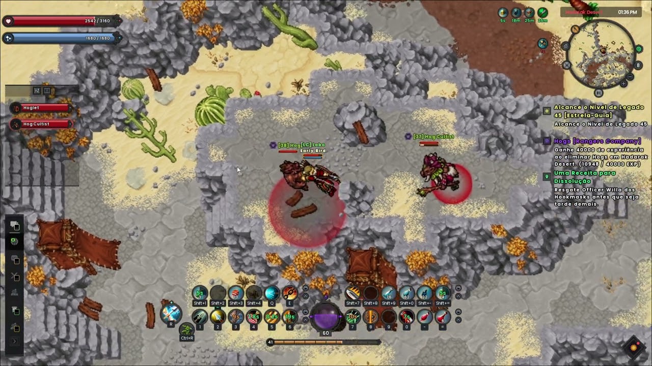 Ravendawn - Hogs - Hadarak Desert -  Ranger's Company Hunt - Lobo