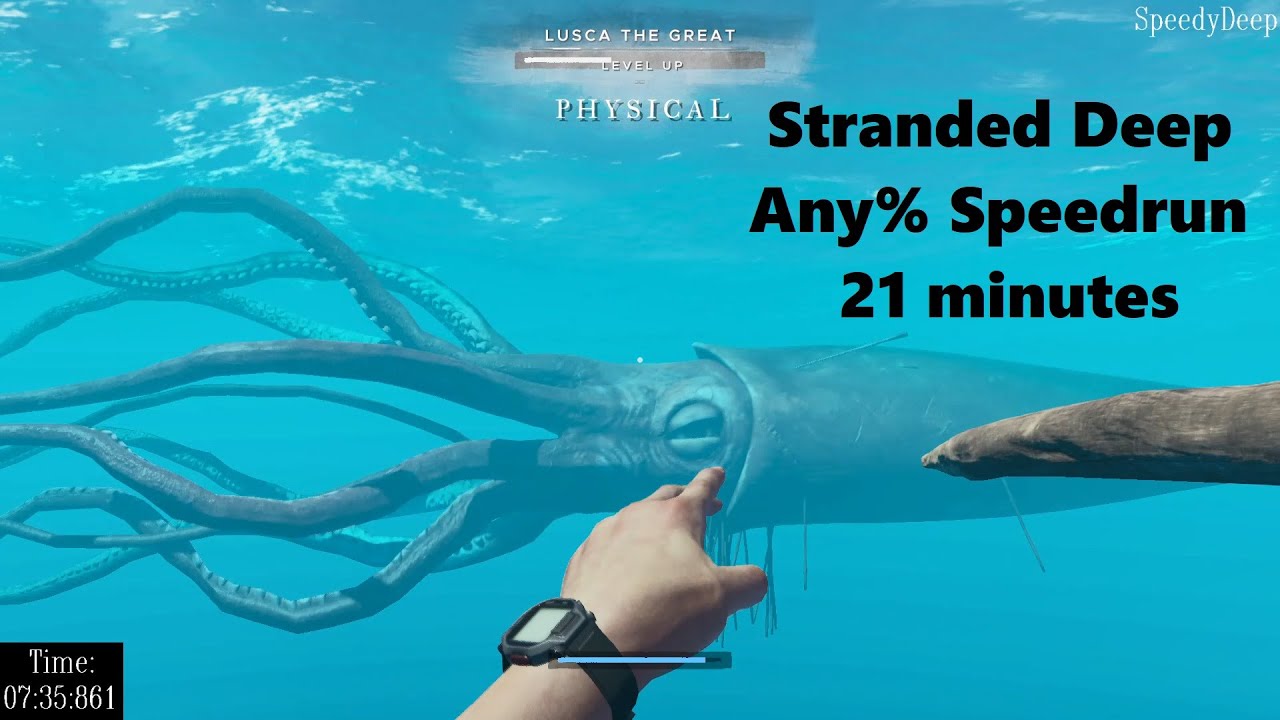 Самый быстрый скоростной забег Stranded Deep (мировой рекорд, любой%, фиксированный посев)