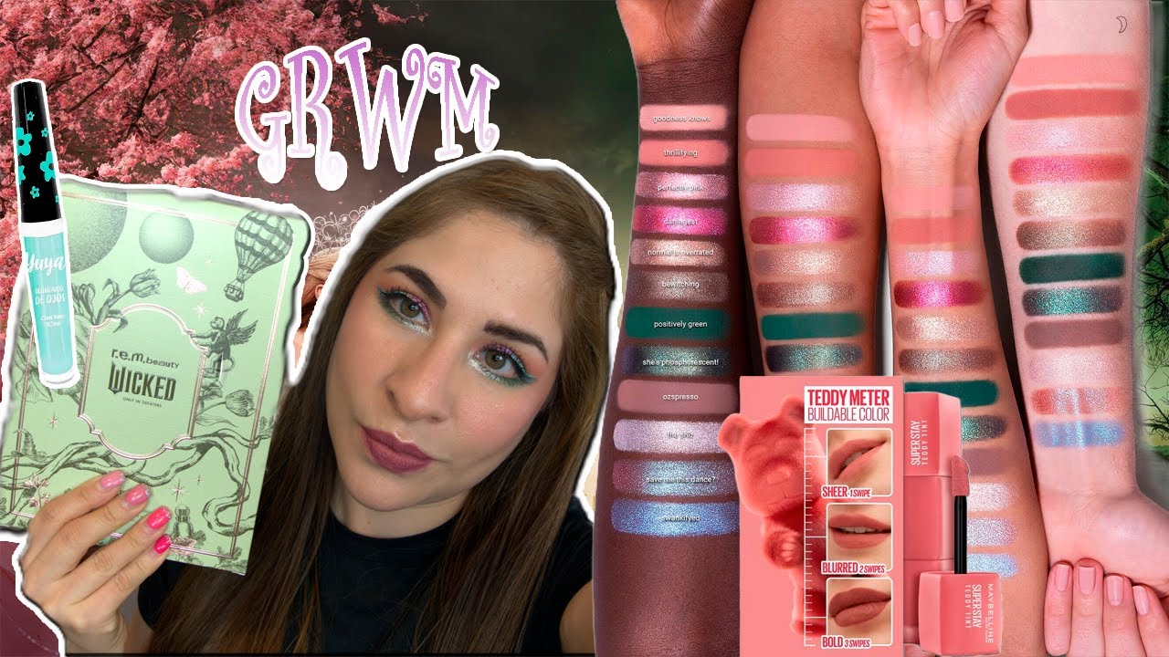 GRWM con Cafecito ☕ | Maquillaje Rosa y Verde con Productos Nuevos 💄