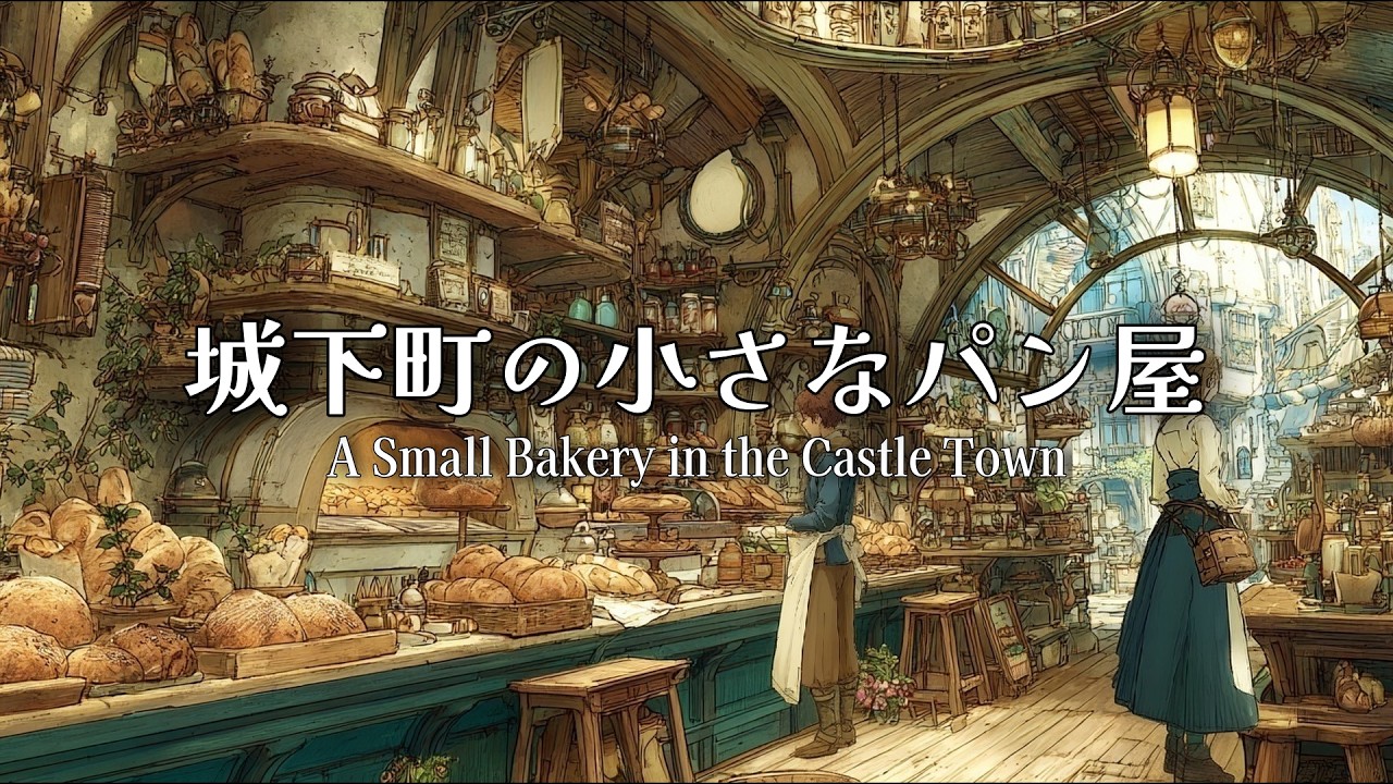 【ケルト音楽】城下町の小さなパン屋【読書用・睡眠用・作業用BGM】【1時間】【オリジナル曲】