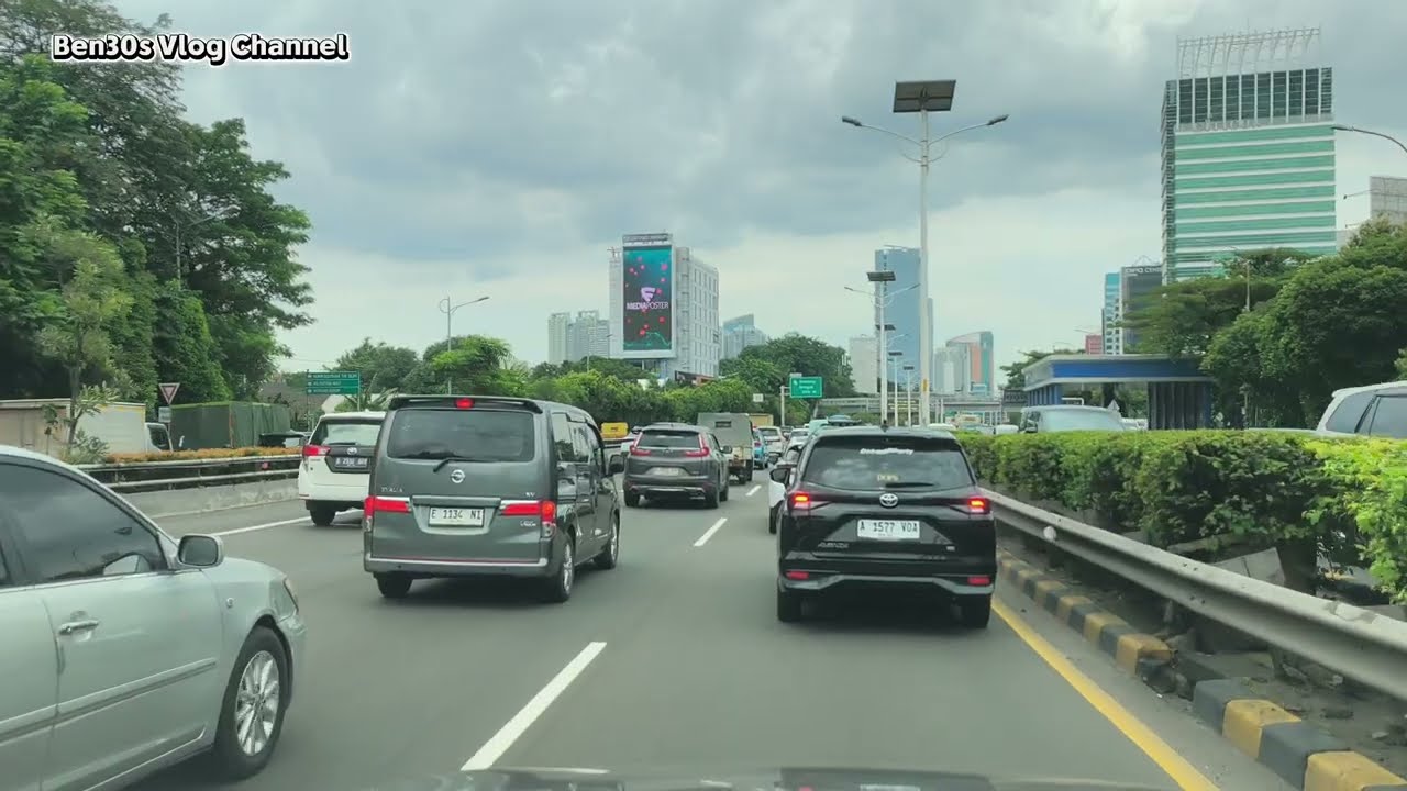 POV Drive Jakarta 4K : From Sudirman Road To Terminal 3 Soekarno-Hatta Airport