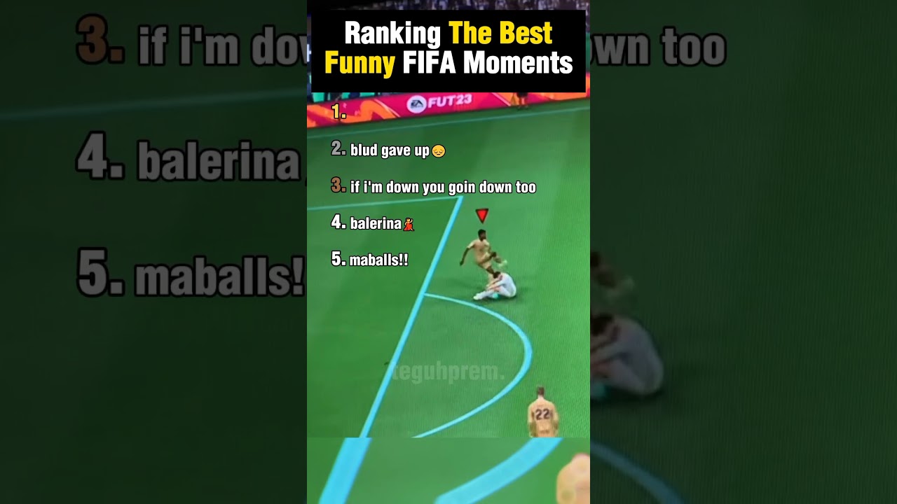 Рейтинг лучших смешных моментов FIFA #fifa #eagames #football #shorts