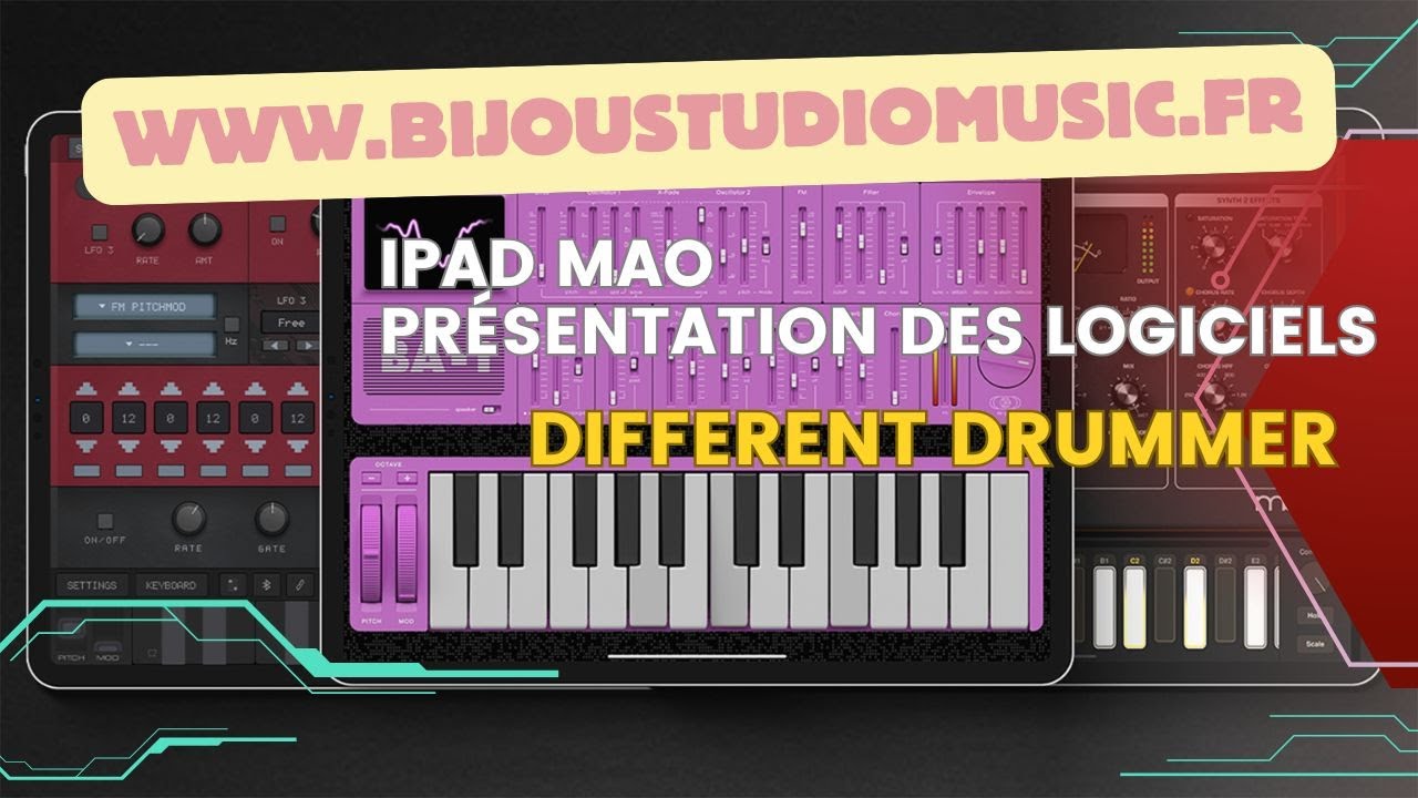 iPAD MAO Gratuit Les clés de la composition présentation des logiciels Different Drummer