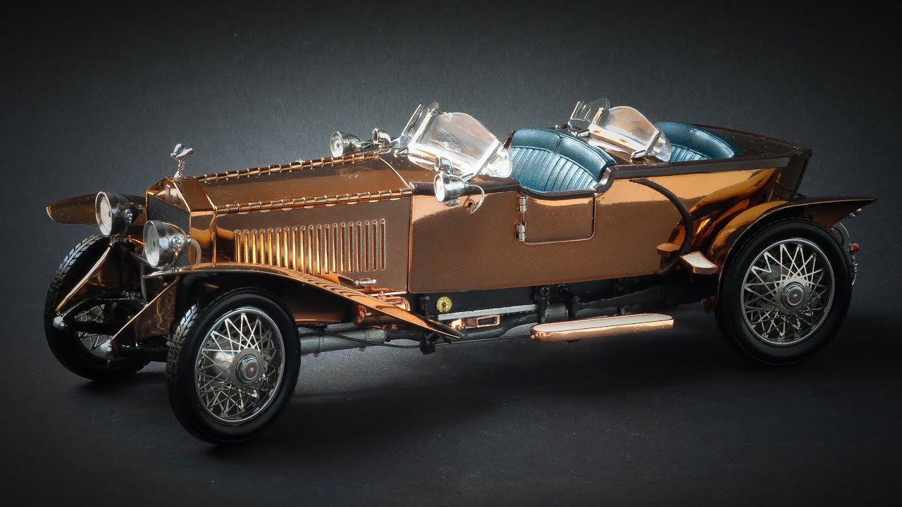 1921 Rolls-Royce Silver Ghost Tourer Solid Copper Body By Brockman - Franklin Mint 1:24
