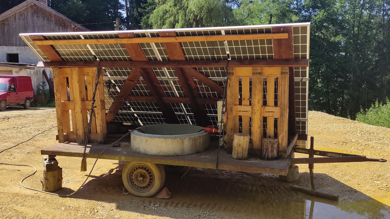 DIY Solar Panel Tracker - OFF Grid - BIG BiFacial 2,4Kw SolarWall with 2970W Peak - UltraPower