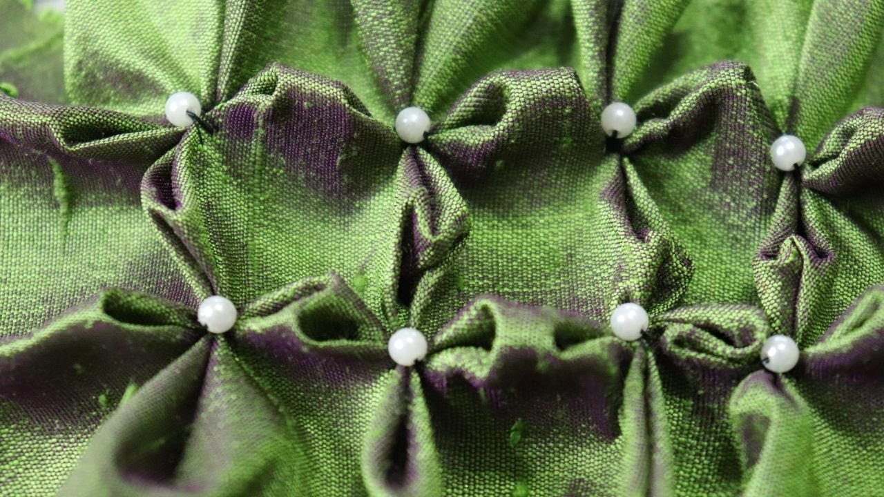 How to sew Flower Smocking, Canadian Smocking Technique with Free Template