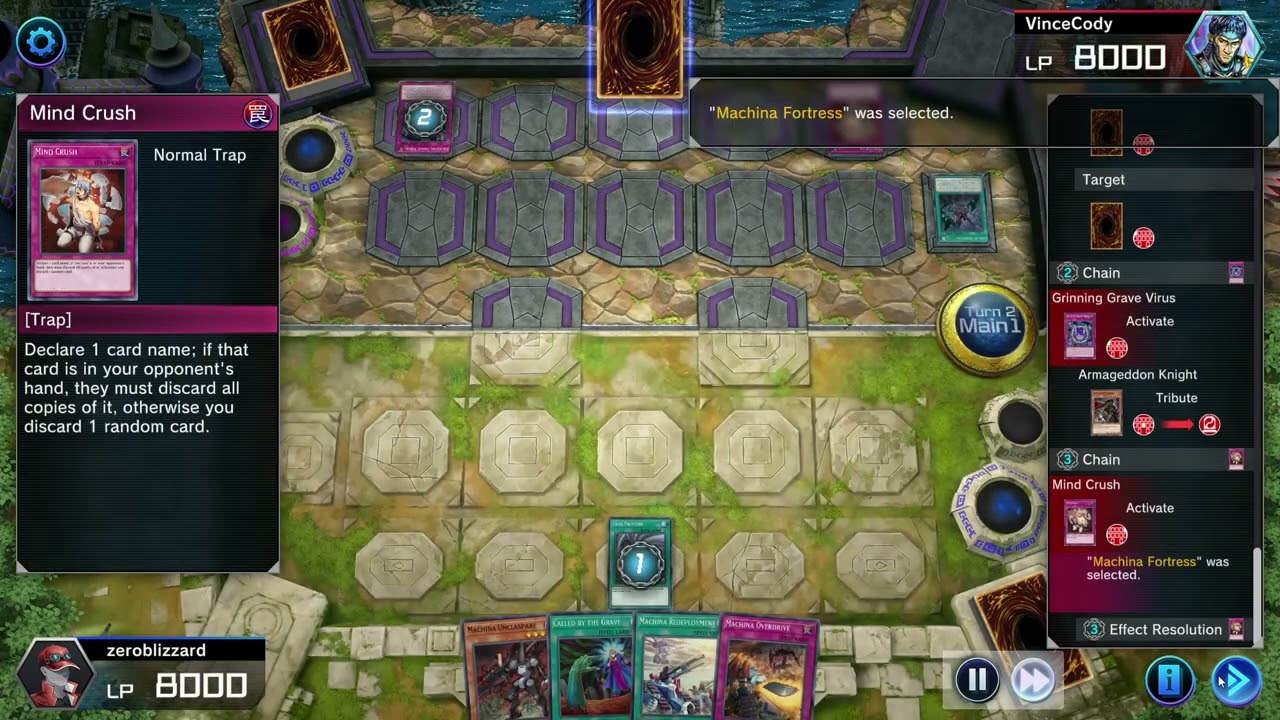 Machina vs Lair of Darkness Grinning Grave Virus Master Duel G 2226
