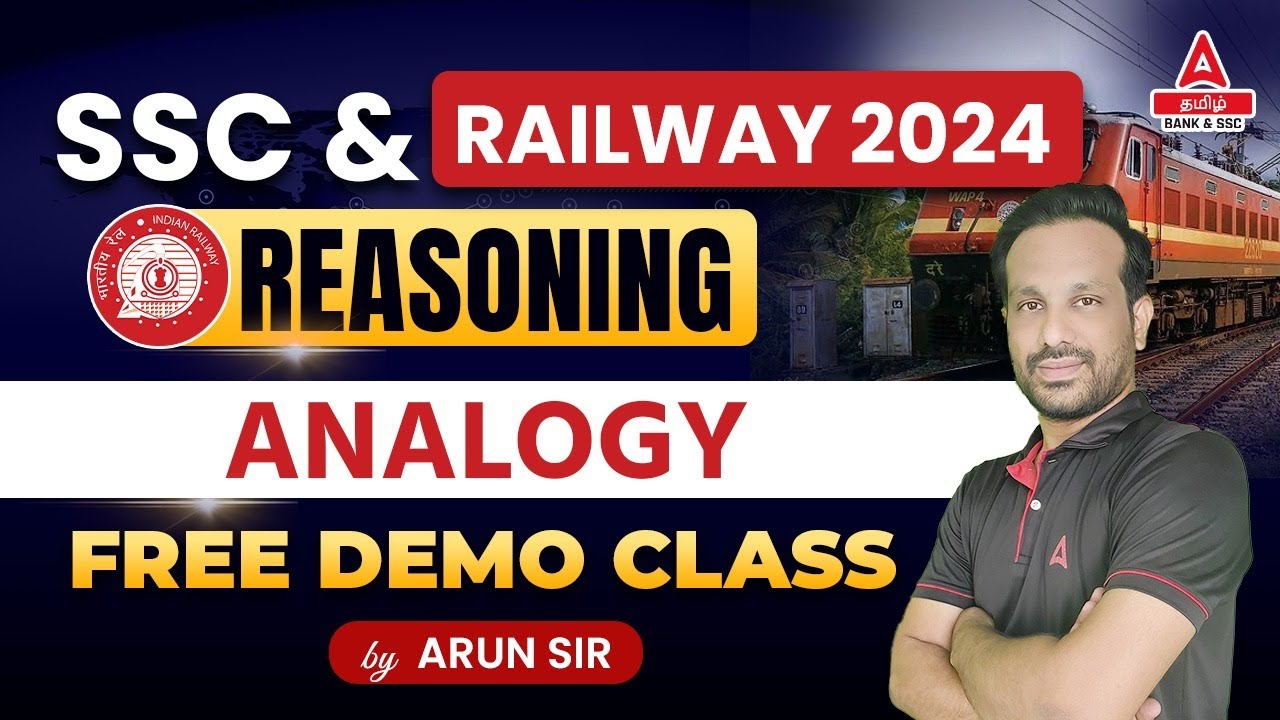SSC & Railway 2024 | Analogy | Free Demo Class | By Arun Sir | Adda247 Tamil