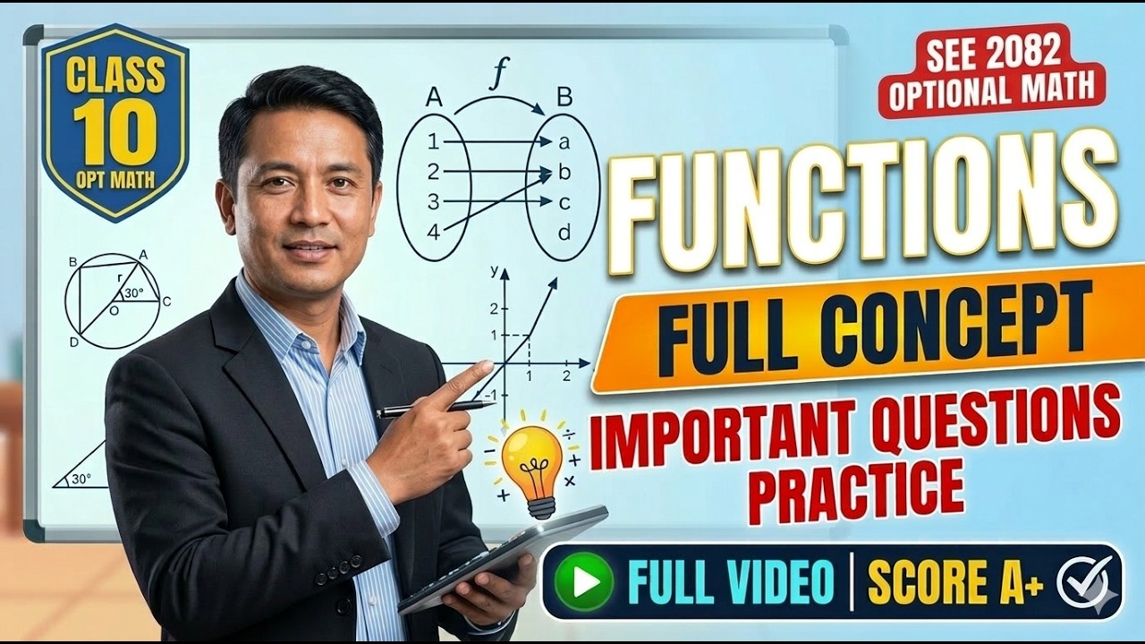 Class 10 Opt Math | Functions | Important Questions Practice | Full Concept  | SEE Optional Math