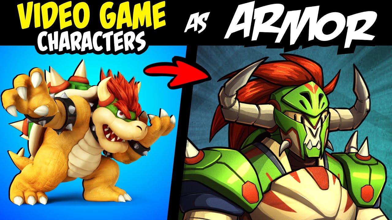 What if FAMOUS VIDEO GAME Characters Were FANTASY ARMORS?! (Lore & Speedpaint)