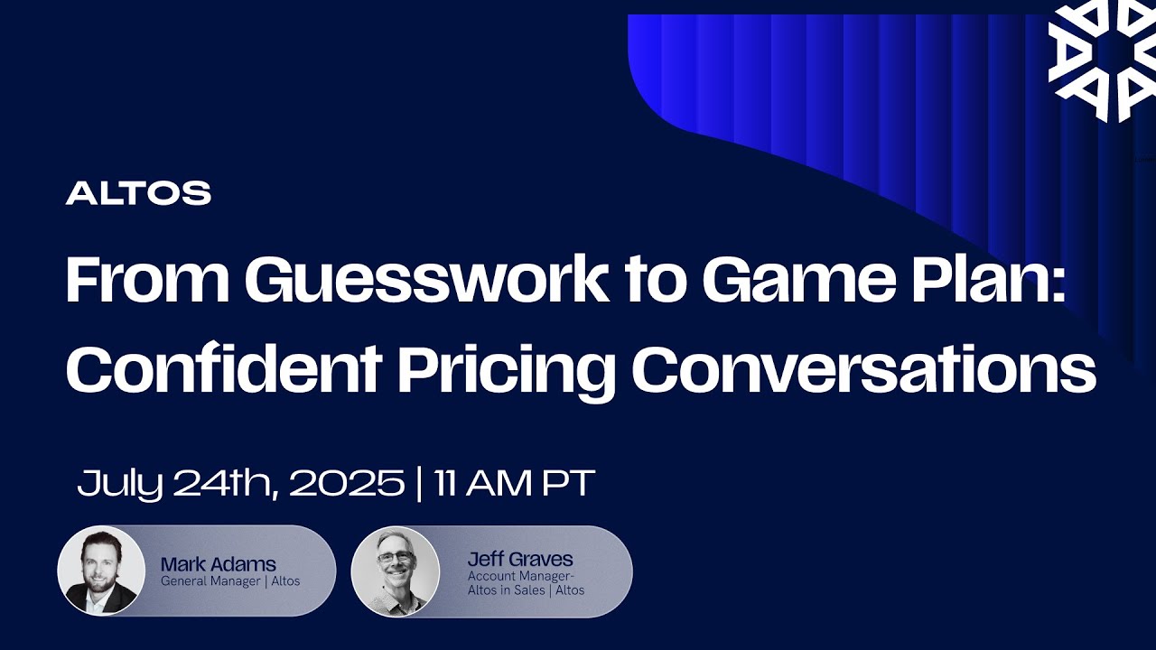 From Guesswork to Game Plan: Confident pricing conversations