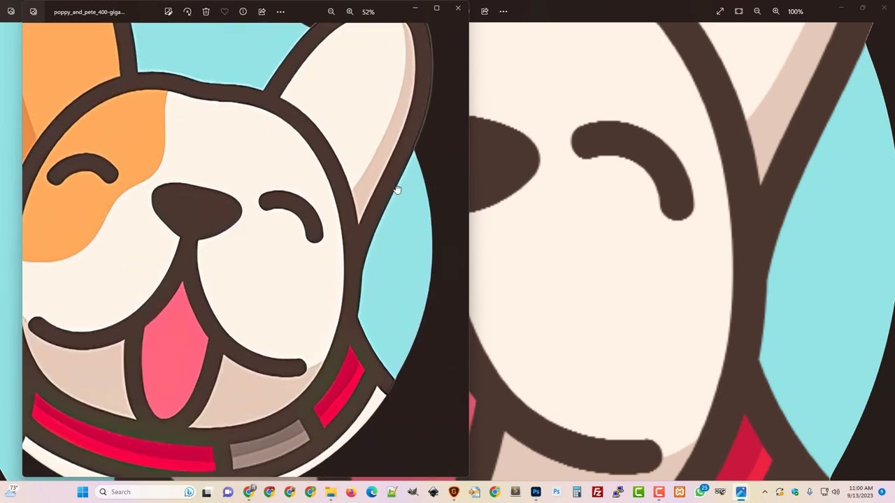 Checking an Image for Quality Before Printing as a DTF Transfer