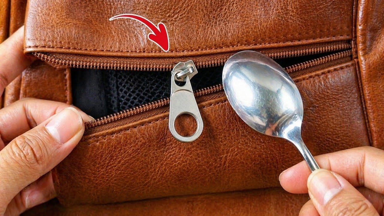 Just 1 Minute 😱 This zipper repair method will save you money