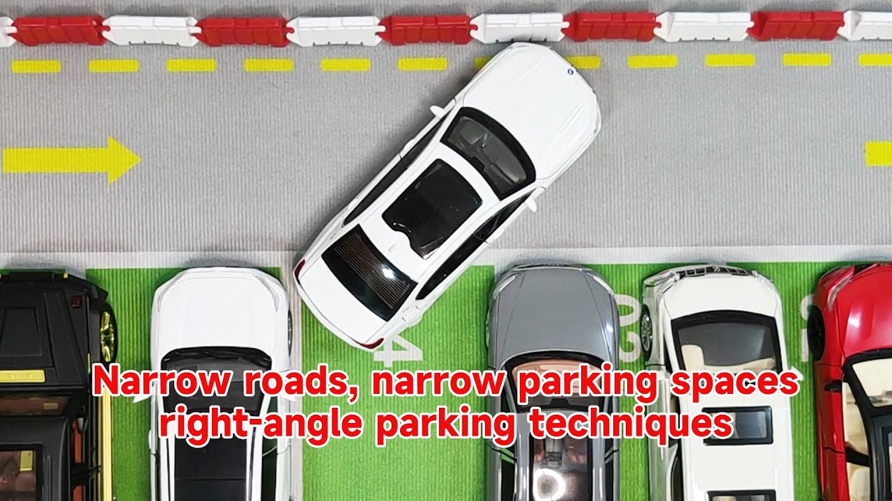 Narrow roads, narrow parking spaces, right-angle parking techniques