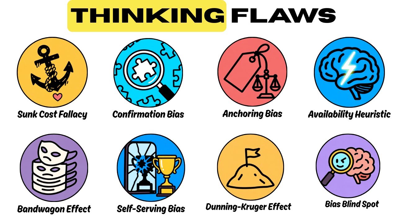 Every Cognitive Bias Explained - Stop Making Bad Decisions