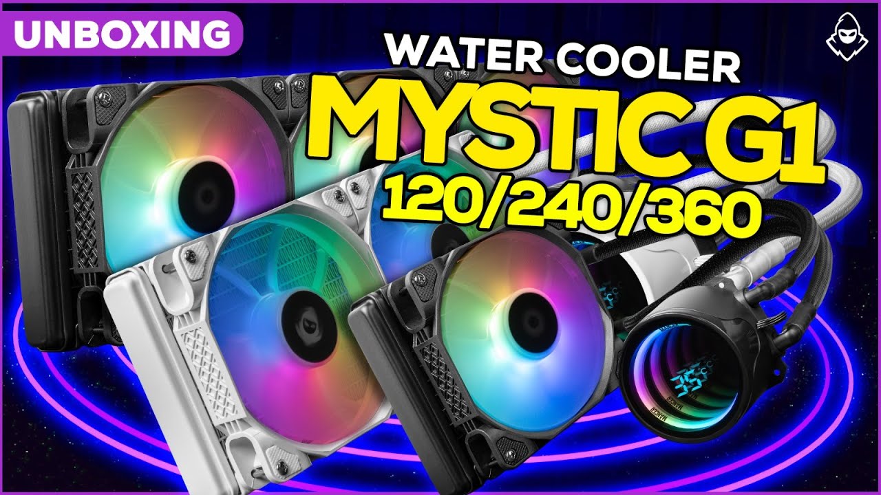 UNBOXING WATER COOLER MANCER MYSTIC G1 - 120mm - 240mm - 360mm - Preto e Branco