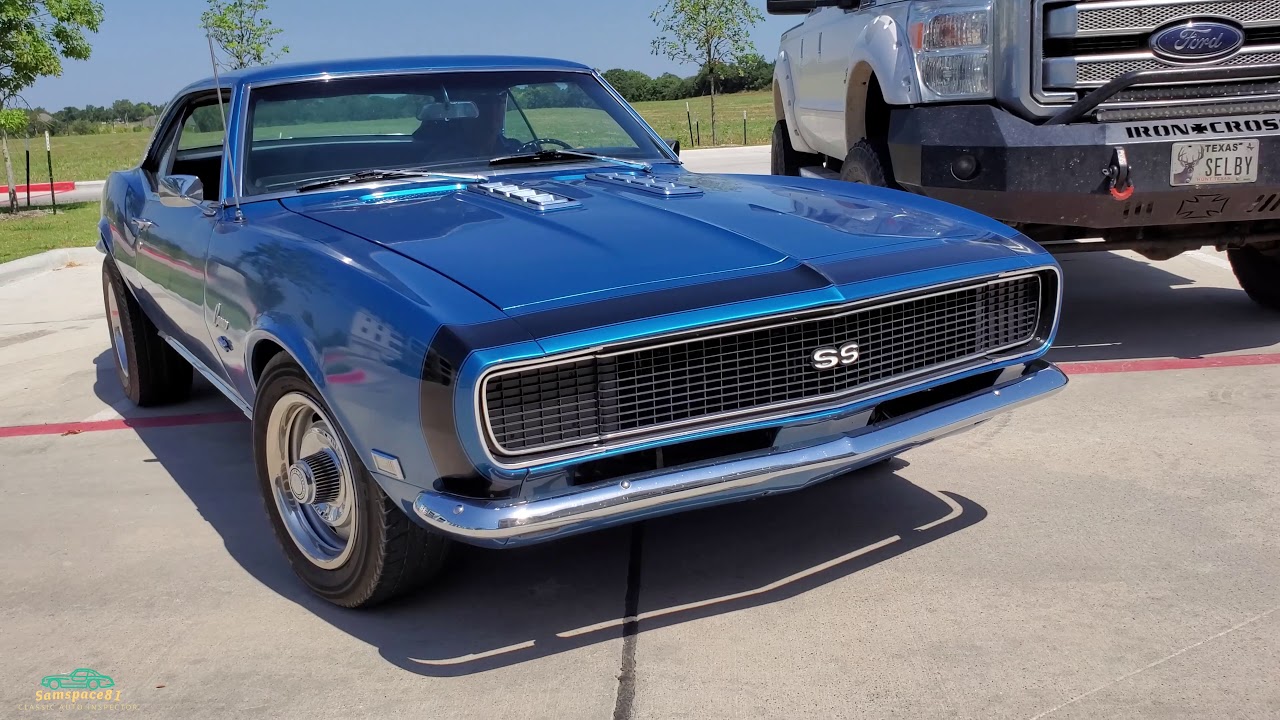 1968 Camaro RS/SS 350 1969 Chevrolet Camaro  classic car test drive Samspace81 classic car inspector