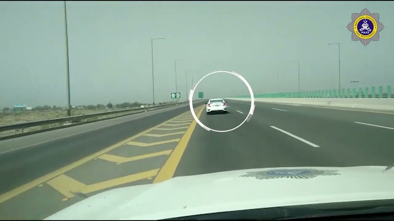 Enforcement Against Over speeded vehicles By NHMP Officers