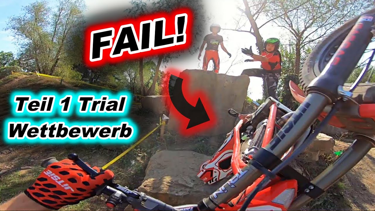 Ich fahre einen Trial Wettbewerb - Teil 1