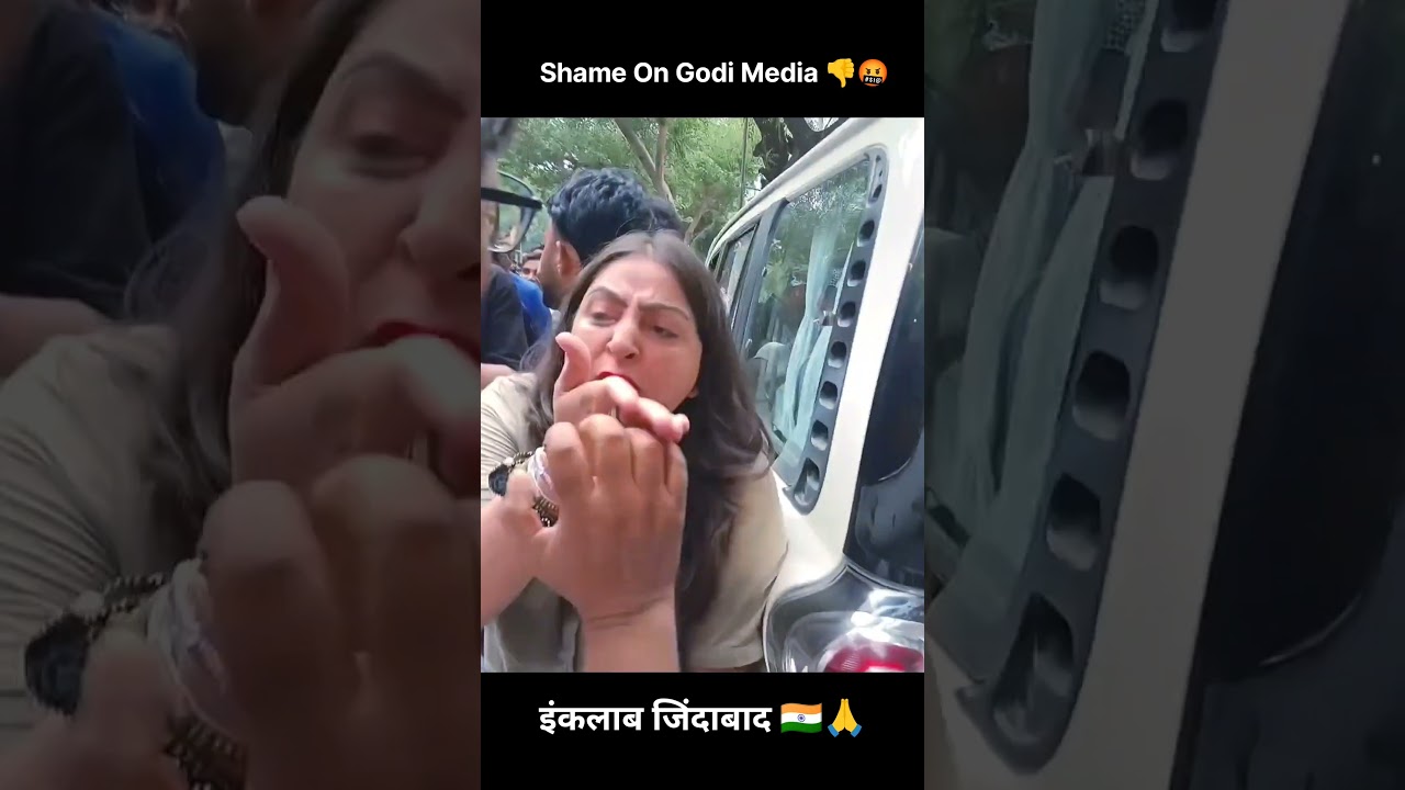 Godi Media exposed 😁 #shameongodimedia #godimedia #cjp #bjp #delhipolice #delhi #protest #youth 💪🇮🇳🤬