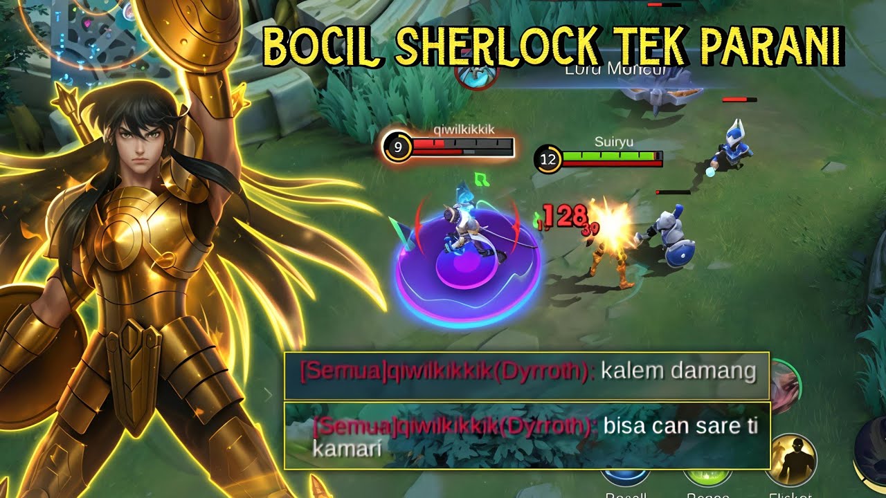 BOWO LOCK BOCAH PALING SHERLOCK SAMPAI PASRAH | CHOU BUILD TERSAKIT - CHOU MOBILE LEGENDS 