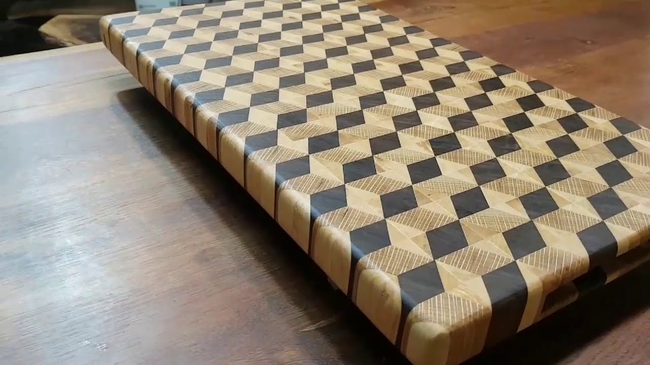 엔드 그레인(입체) 도마 만들기(3D end grain cutting board)