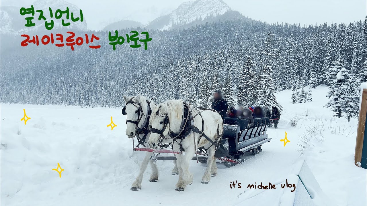 페어몬트 샤토 레이크루이스 호캉스🏔ㅣ록키산맥 속에서 눈썰매 타기🛷ㅣ애프터눈 티 타임🫖ㅣ크리스마스 여행🎄ㅣ단풍국 겨울여행❄️