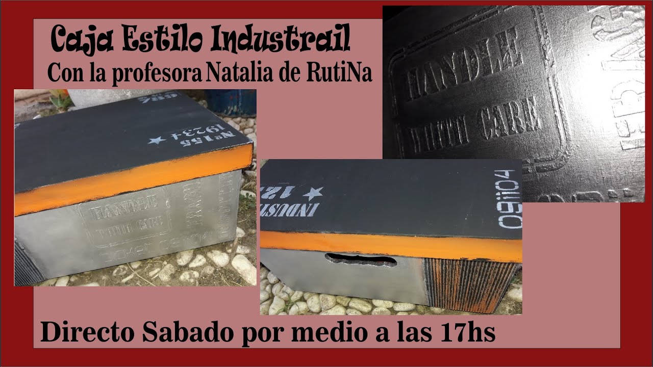 Caja estilo industrial
