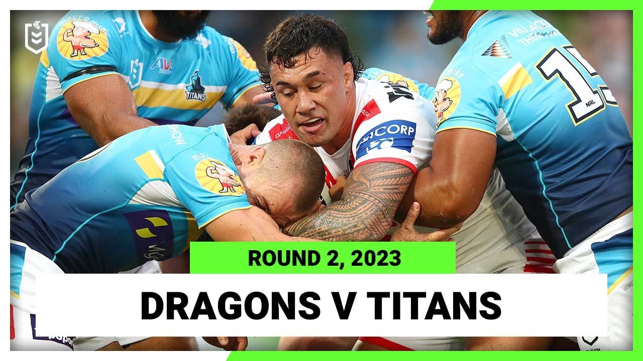 NRL Highlights | St George Illawarra Dragons v Gold Coast Titans | NRL Round 2 | Full Match Replay