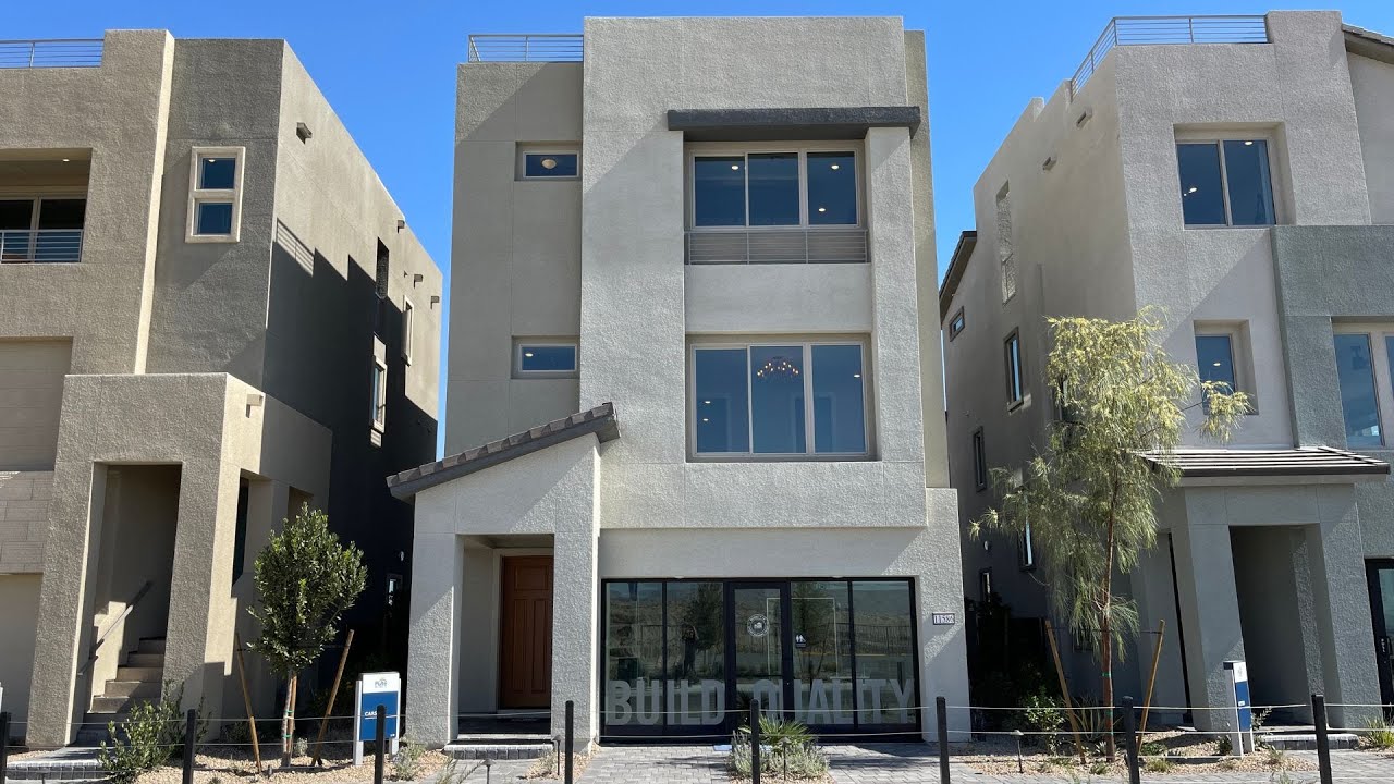 Luxury 3 Story Homes For Sale Summerlin Las Vegas | Blacktail by Pulte Homes - Carson Tour $590k+