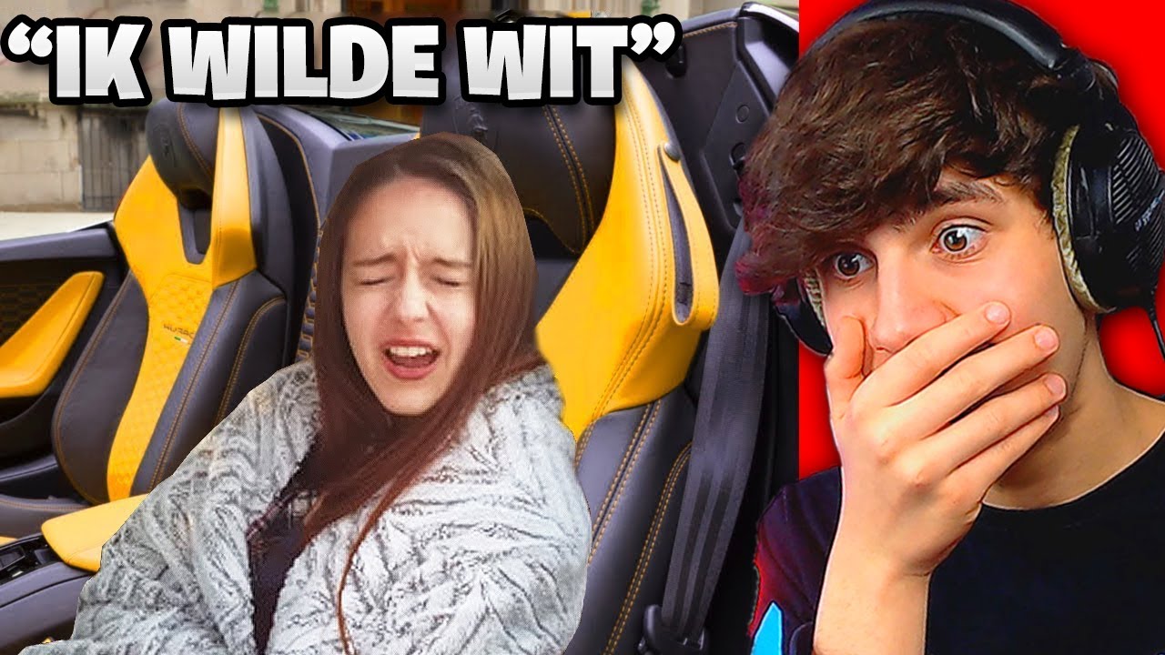 VERWEND MEISJE krijgt een LAMBO voor haar verjaardag...