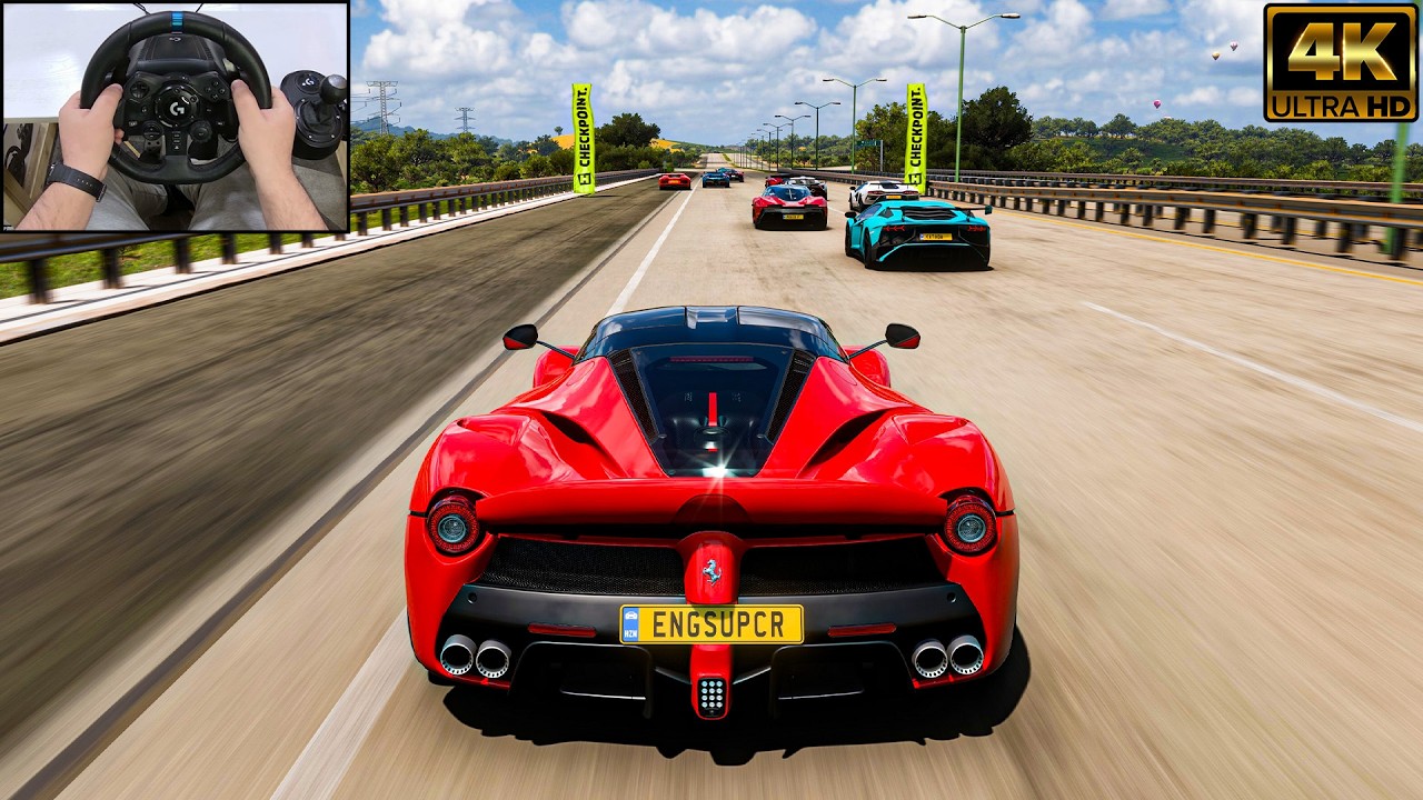 FERRARI LAFERRARI VS Hypercars - Forza Horizon 5 | Logitech G923 Steering Wheel
