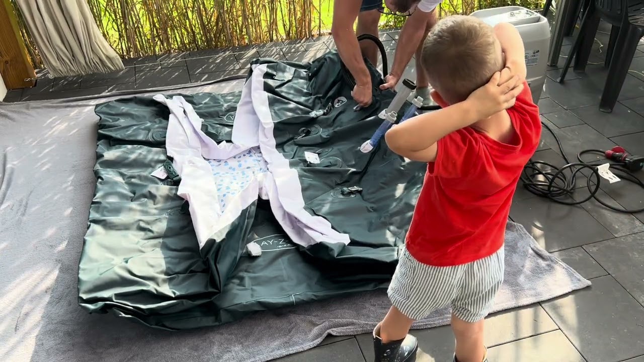 Dmuchane Jacuzzi LAY-Z SPA Bestway Ibiza 60015 - unboxing, montaż, zużycie prądu.