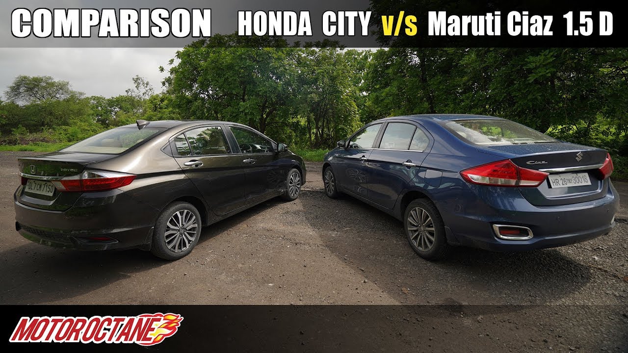 2019 Honda City vs Maruti Ciaz 1.5 diesel Comparison | Hindi | MotorOctane