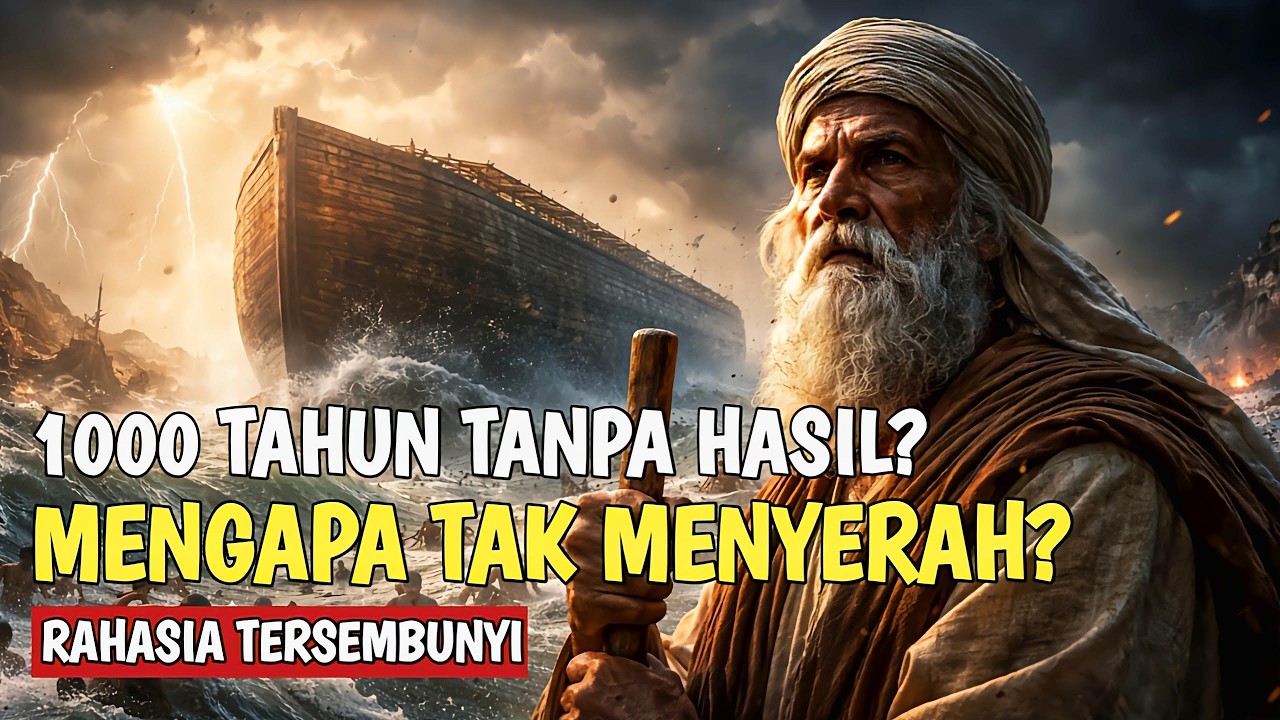 HAMPIR 1000 TAHUN BERDAKWAH TANPA HASIL, RAHASIA KESABARAN NABI NUH TERUNGKAP‼️