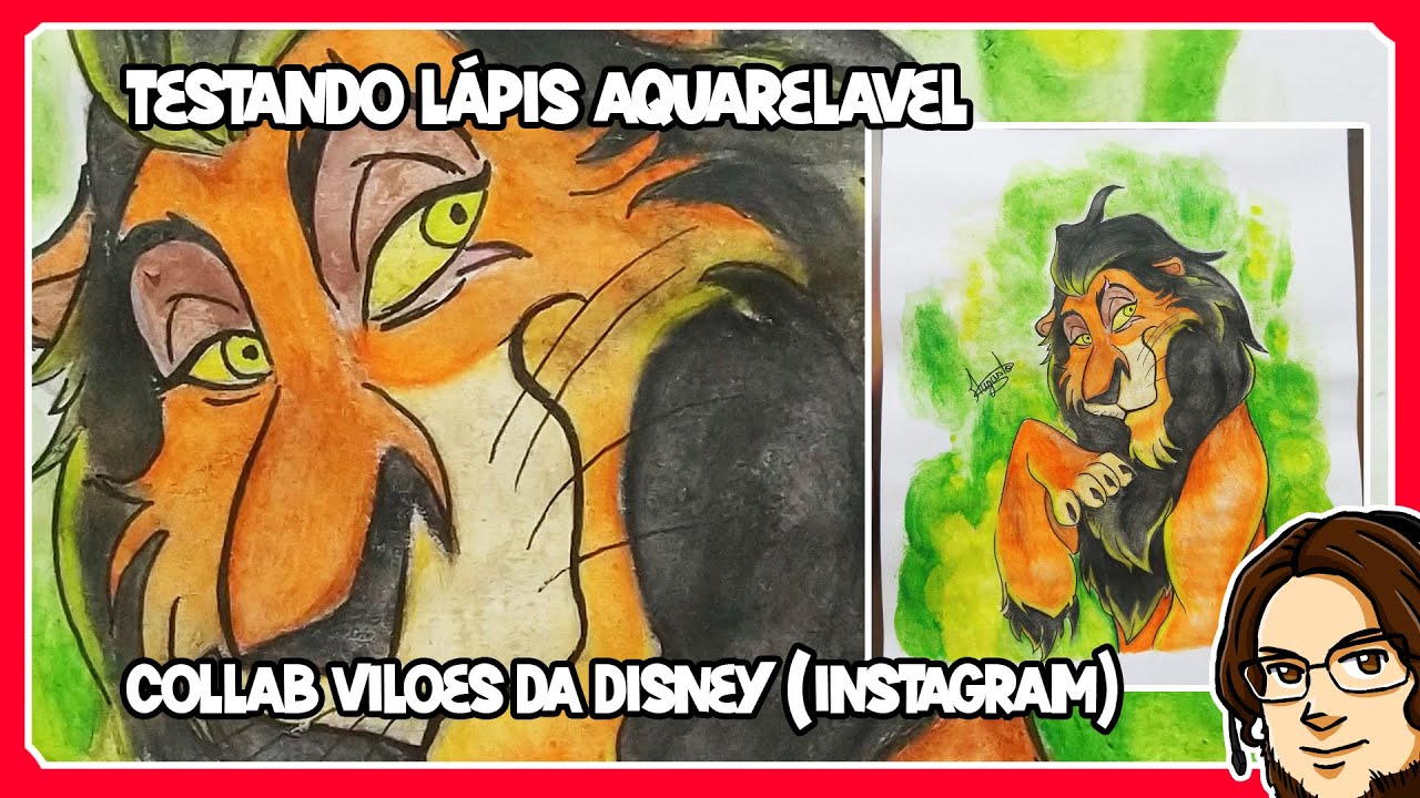 TESTANDO LÁPIS AQUARELÁVEL FABER-CASTELL | SPEEDART COLLAB VILÕES DA DISNEY 